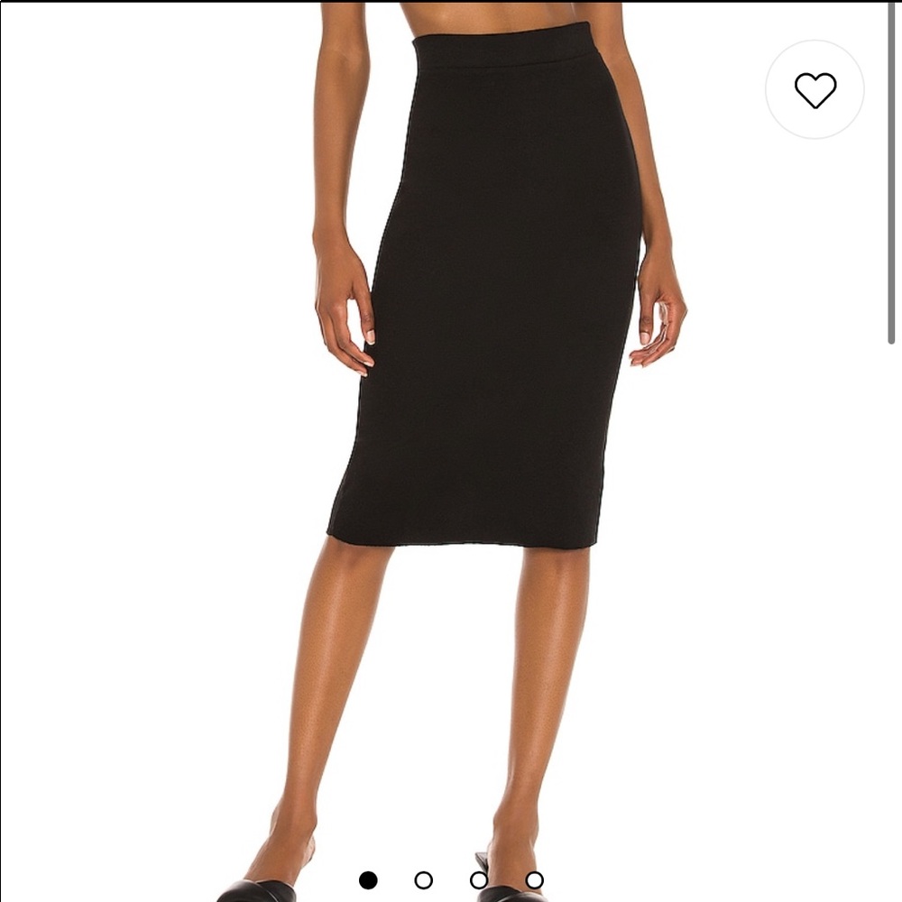 NSF Lyla black ribbed skirt-revolve new without tags